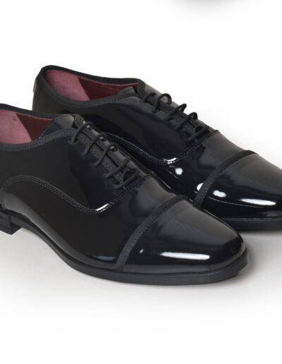 Classic Shiny Lace-Up Shoes