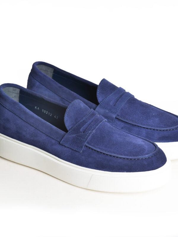 Almond-Toe Suede Loafers
