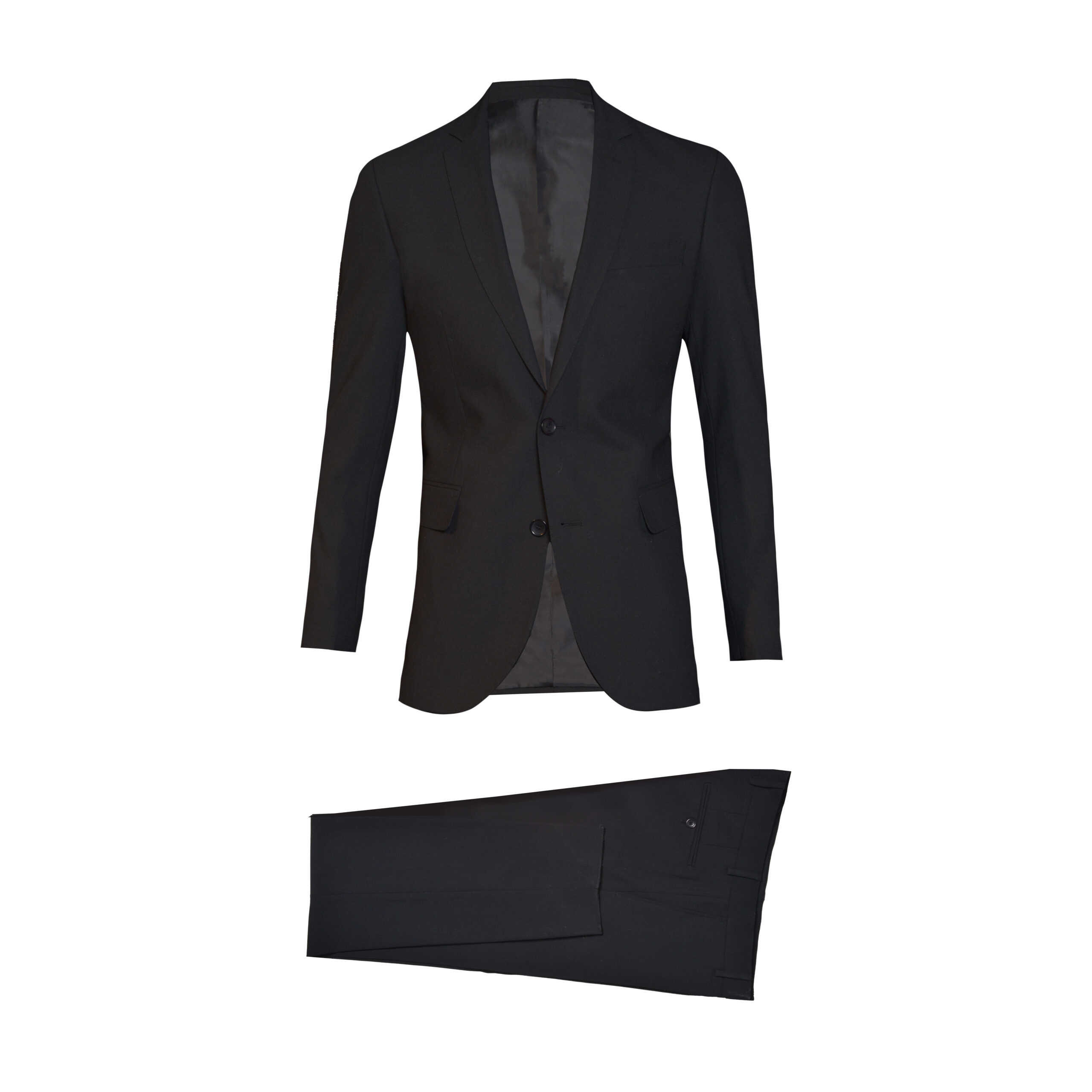 Slim Fit Black Suit - Pellini