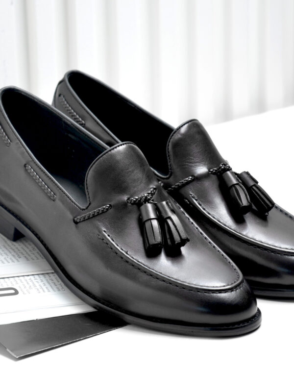 Trimmed Leather Loafers